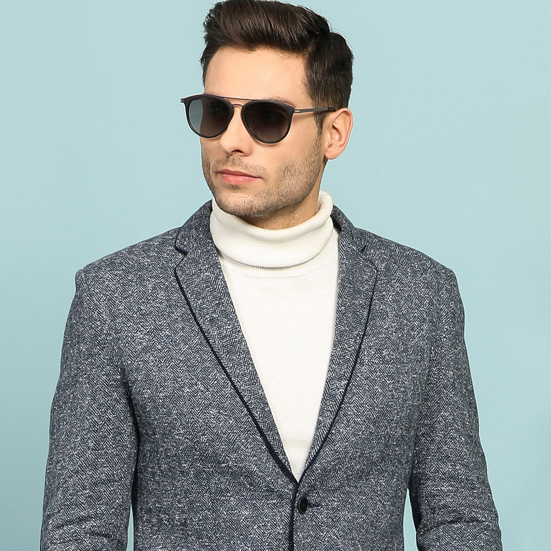 Vincent Chase Online Black Full Rim Round left side