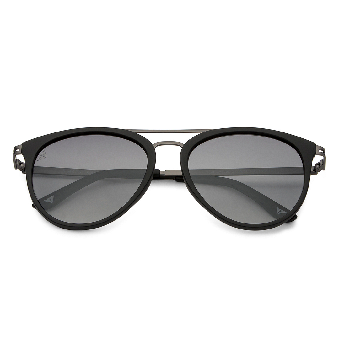 Vincent Chase Online Black Full Rim Round left side