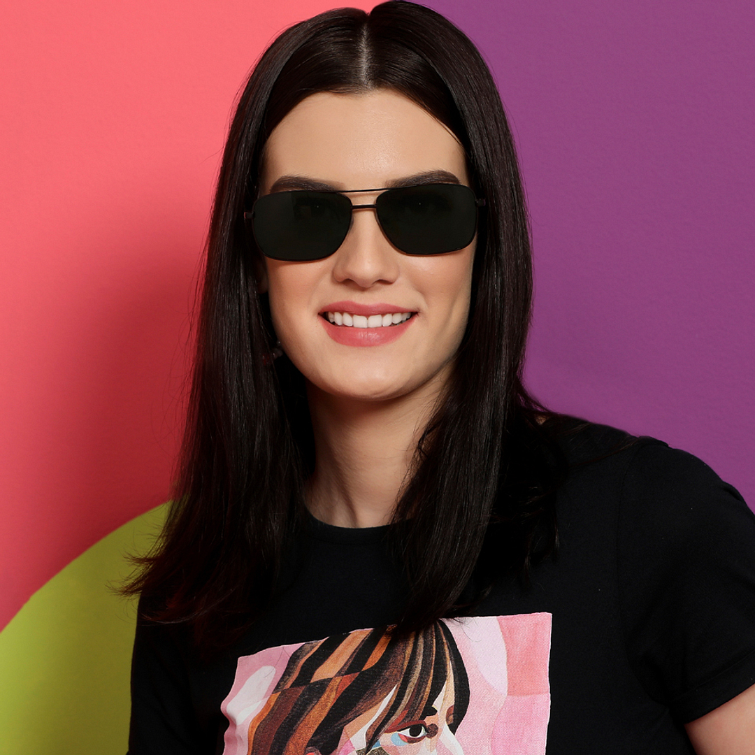 Vincent Chase Polarized Black Full Rim Rectangle right side