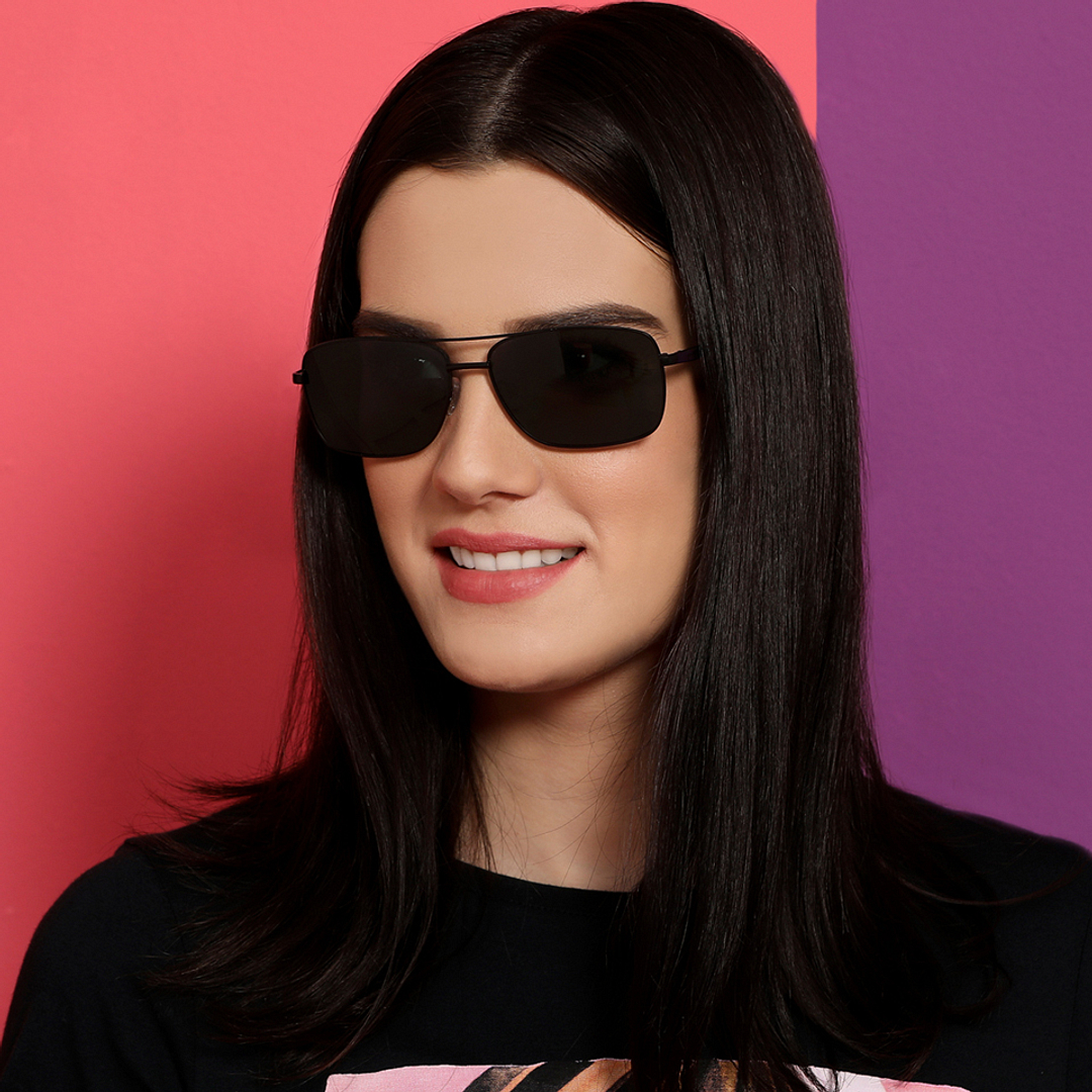 Vincent Chase Polarized Black Full Rim Rectangle right side