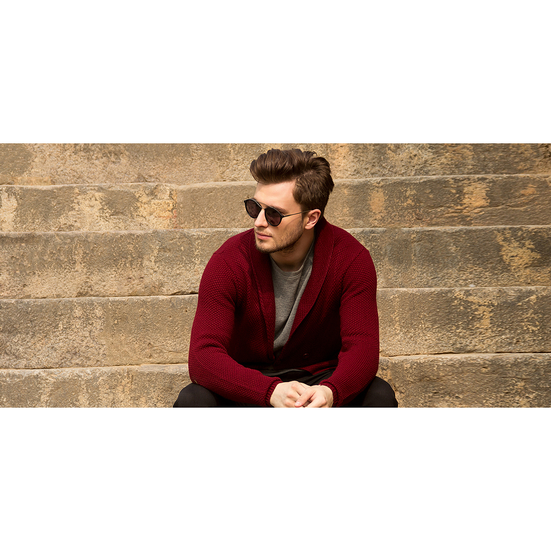Vincent Chase Online Black Full Rim Round left side