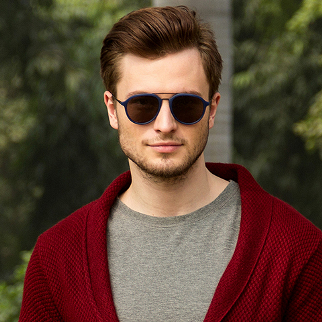 Vincent Chase Online Blue Full Rim Round left side