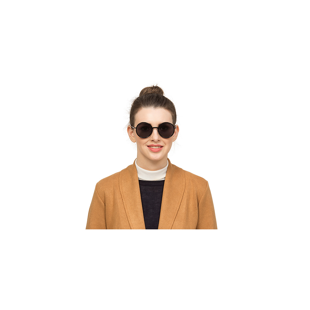 Vincent Chase Online Gunmetal Full Rim Round left side