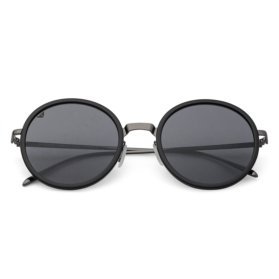 Vincent Chase Online Gunmetal Full Rim Round right side