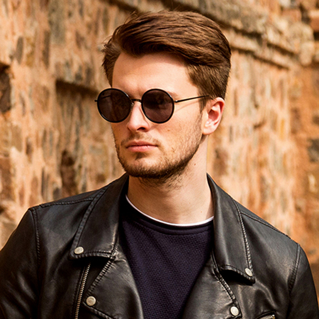 Vincent Chase Online Gunmetal Full Rim Round right side