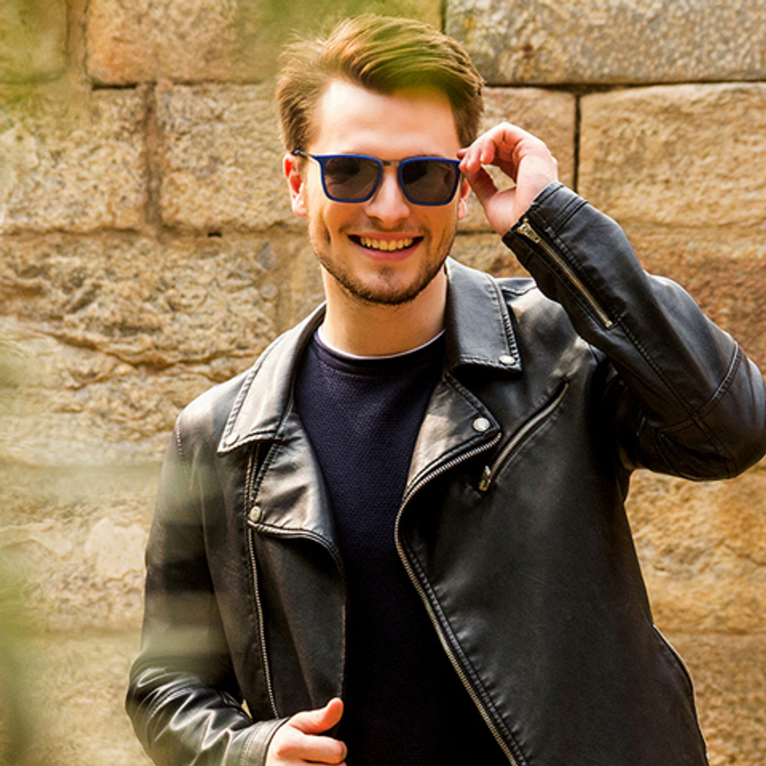 Vincent Chase Online Blue Full Rim Square left side