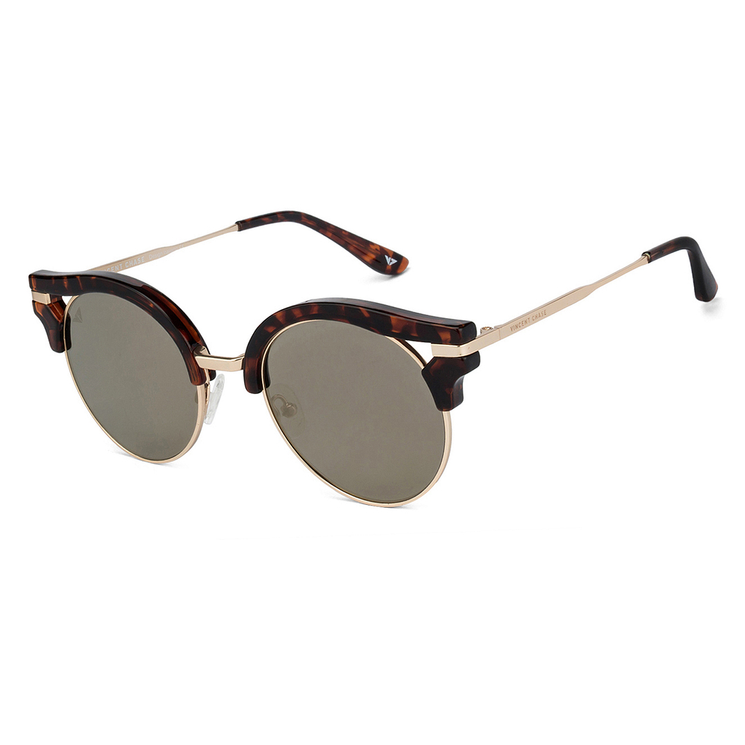 Vincent Chase Online Gold Full Rim Clubmaster left side