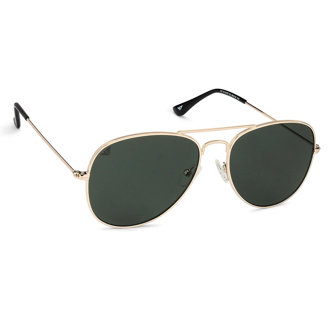 Vincent Chase Online Gold Full Rim Aviator left side