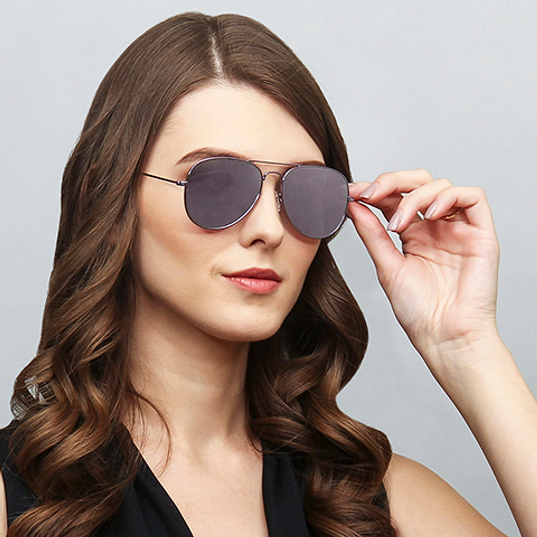 Vincent Chase Online Purple Full Rim Aviator left side