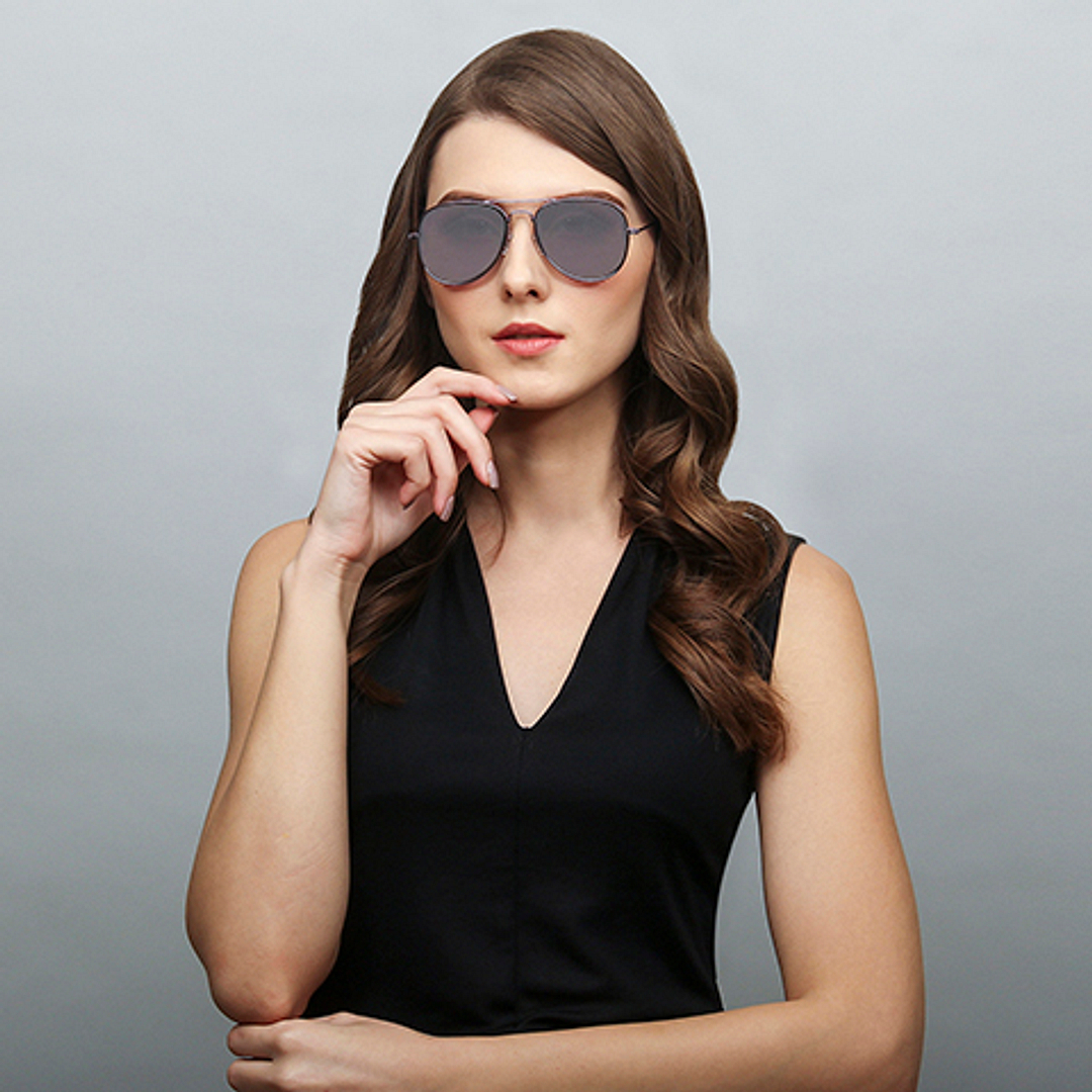 Vincent Chase Online Purple Full Rim Aviator right side