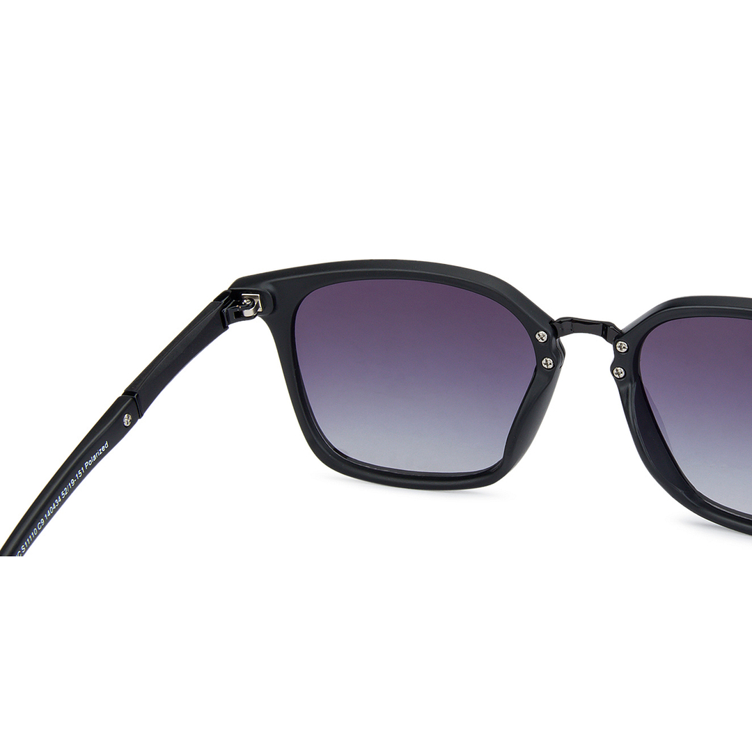 Vincent Chase Polarized Black Full Rim Square left side