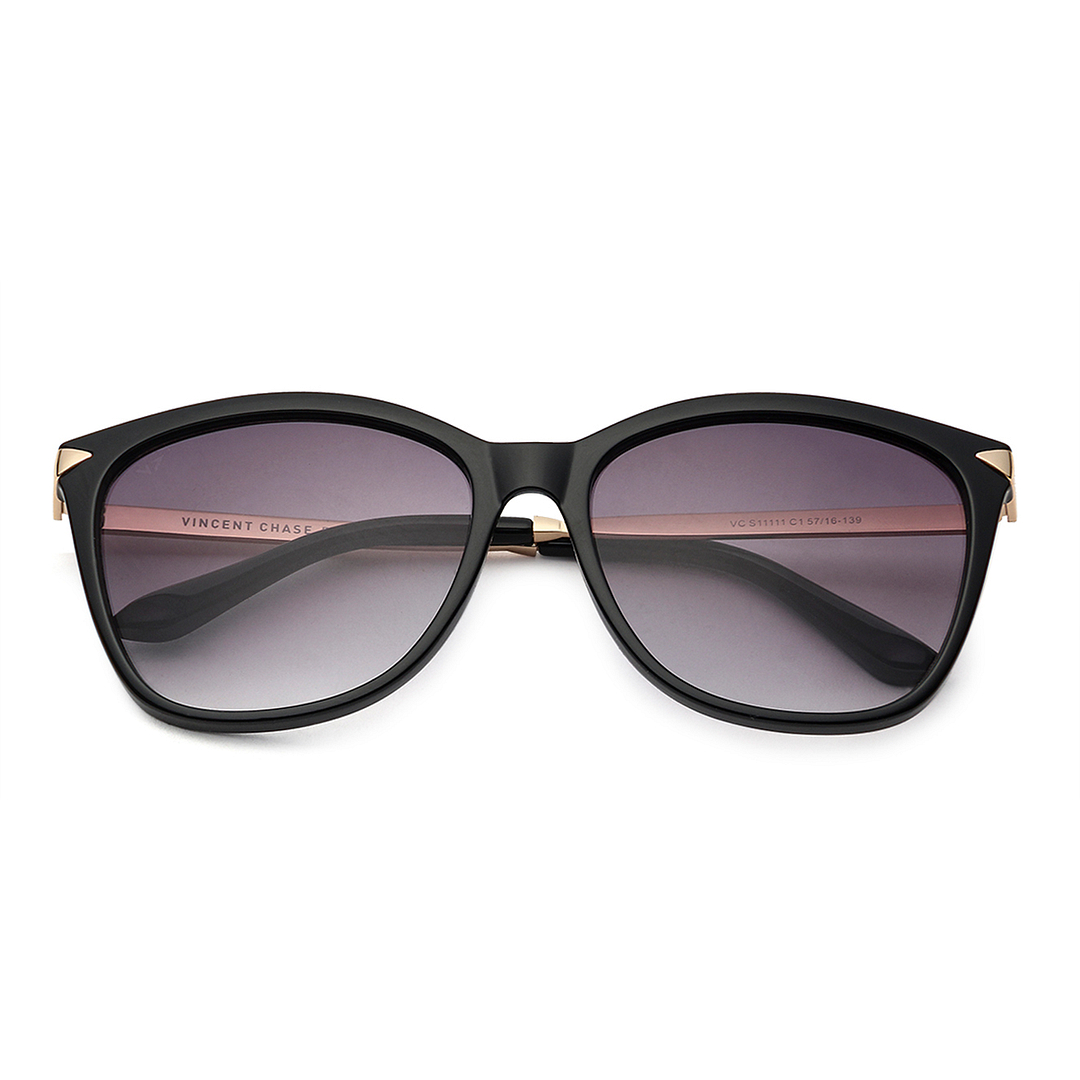 Vincent Chase Online Black Full Rim Cat Eye left side
