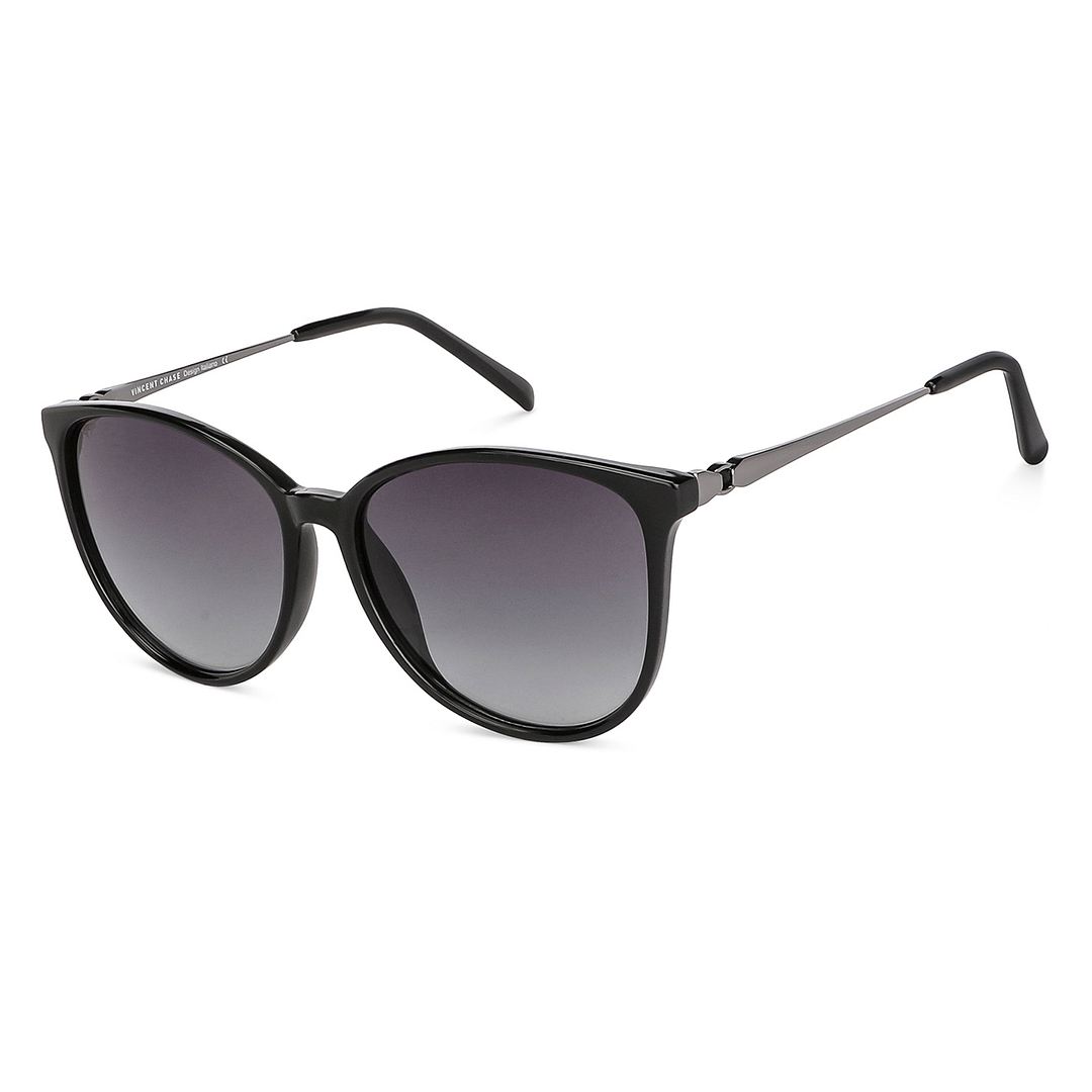 Vincent Chase Online Black Full Rim Cat Eye left side