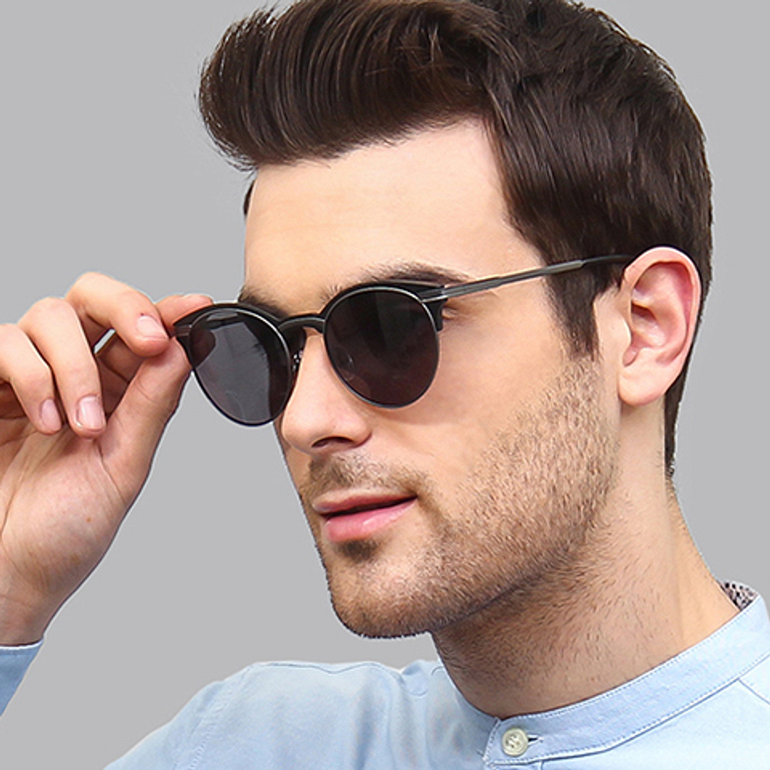 Vincent Chase Online Black Full Rim Clubmaster left side