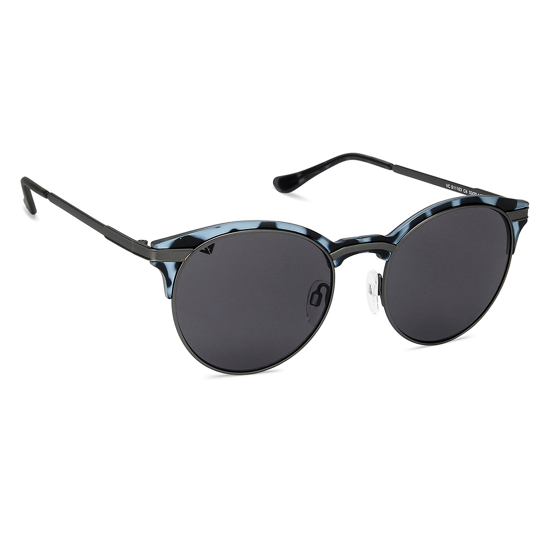 Vincent Chase Online Gunmetal Full Rim Clubmaster left side