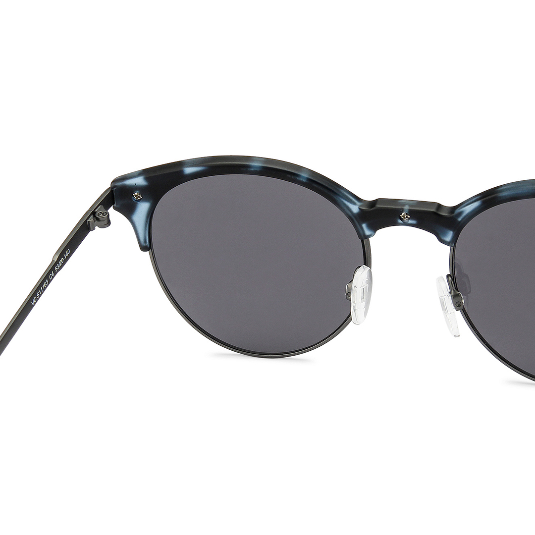 Vincent Chase Online Gunmetal Full Rim Clubmaster left side
