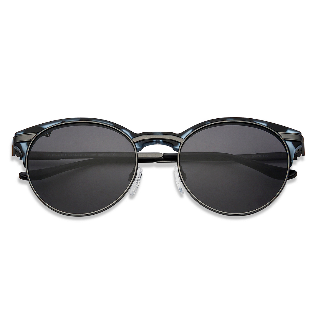 Vincent Chase Online Gunmetal Full Rim Clubmaster right side