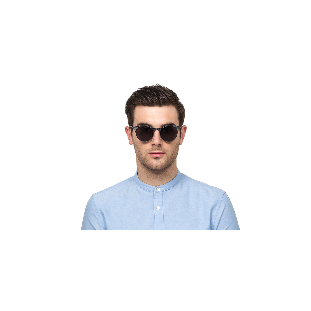 Vincent Chase Online Gunmetal Full Rim Clubmaster left side