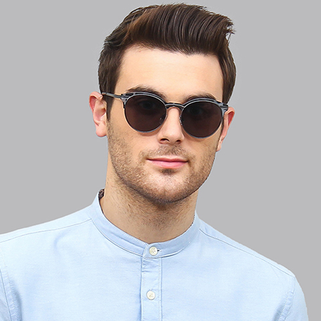 Vincent Chase Online Gunmetal Full Rim Clubmaster right side