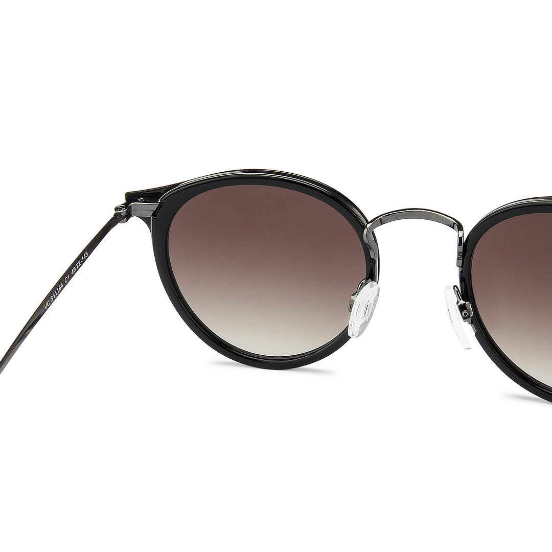 Vincent Chase Online Gunmetal Full Rim Round left side