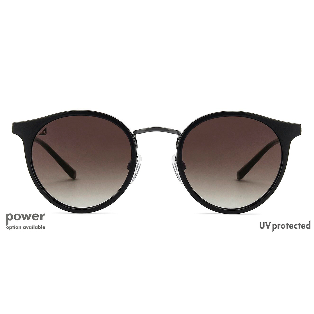 Vincent Chase Online Gunmetal Full Rim Round left side