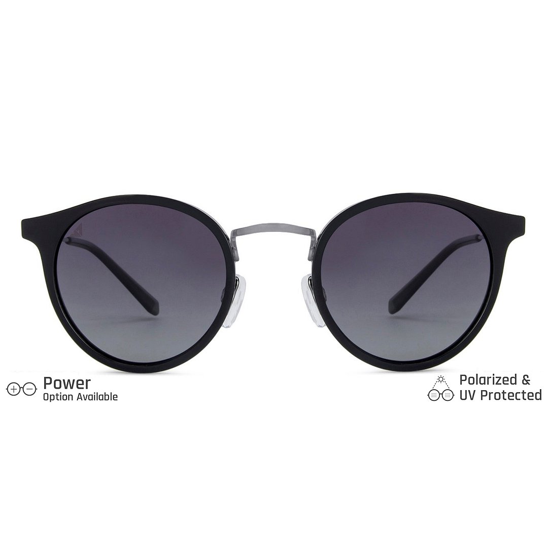 Vincent Chase Polarized Grey Full Rim Round left side