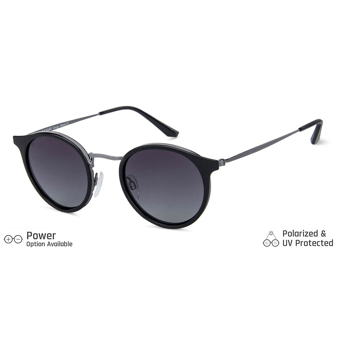 Vincent Chase Polarized Grey Full Rim Round right side