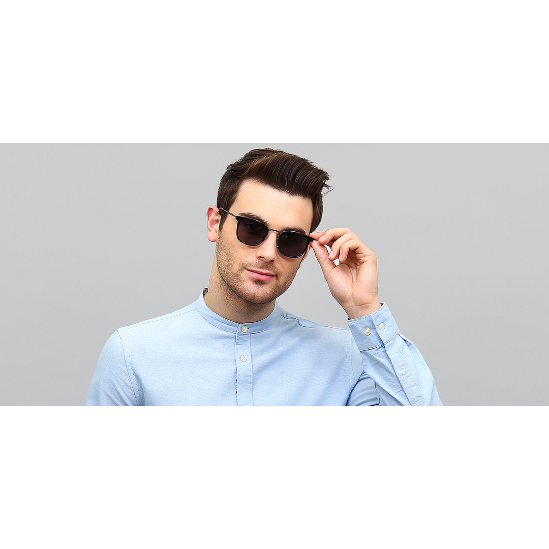 Vincent Chase Online Gunmetal Full Rim Rectangle right side