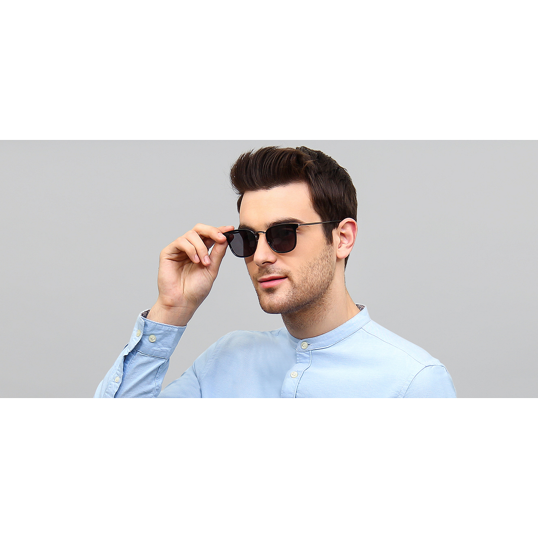 Vincent Chase Online Gunmetal Full Rim Rectangle left side