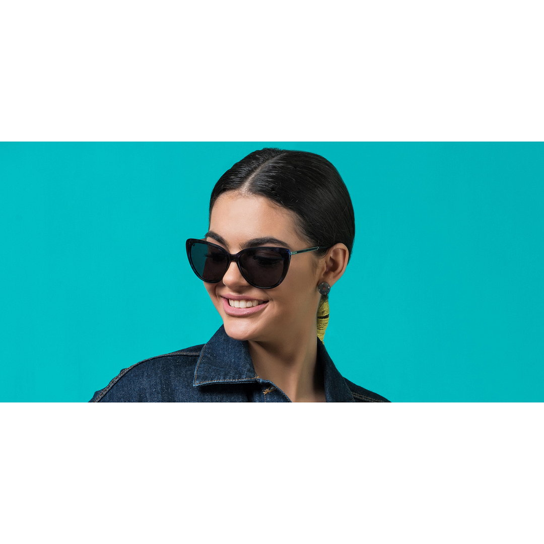 Vincent Chase Online Blue Full Rim Cat Eye left side