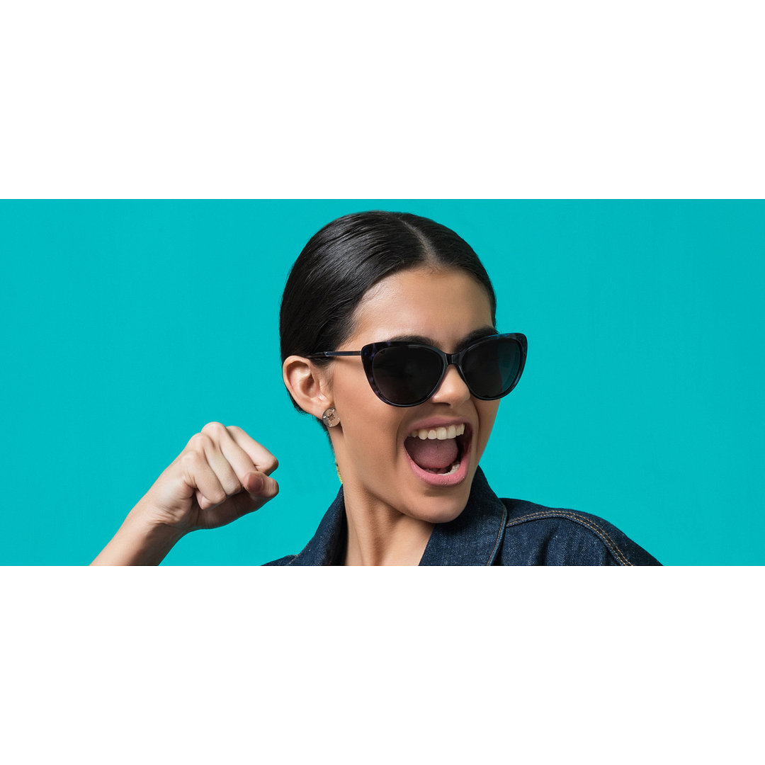 Vincent Chase Online Blue Full Rim Cat Eye left side