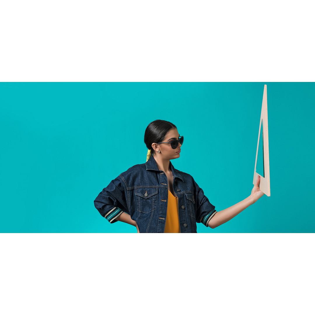 Vincent Chase Online Blue Full Rim Cat Eye right side