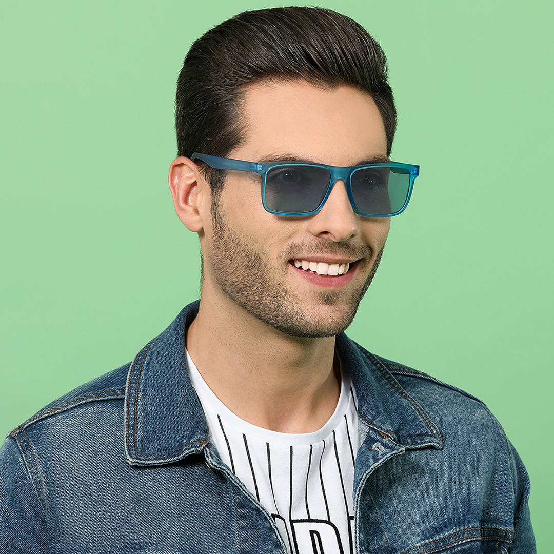 Vincent Chase Online Blue Full Rim Rectangle left side