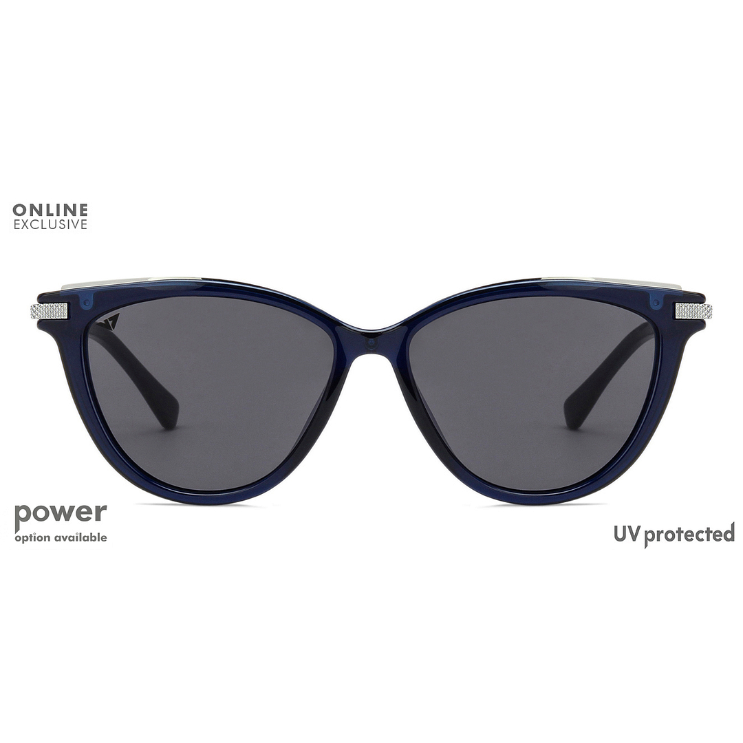 Vincent Chase Online Silver Full Rim Cat Eye left side