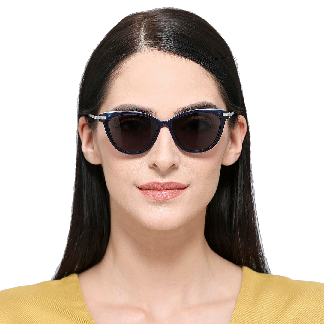 Vincent Chase Online Silver Full Rim Cat Eye left side