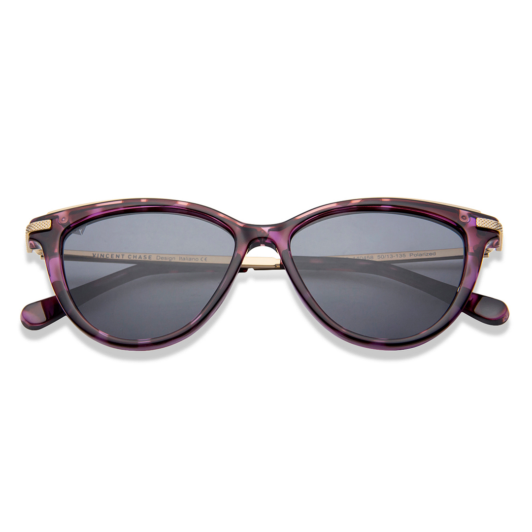Vincent Chase Online Purple Full Rim Cat Eye left side