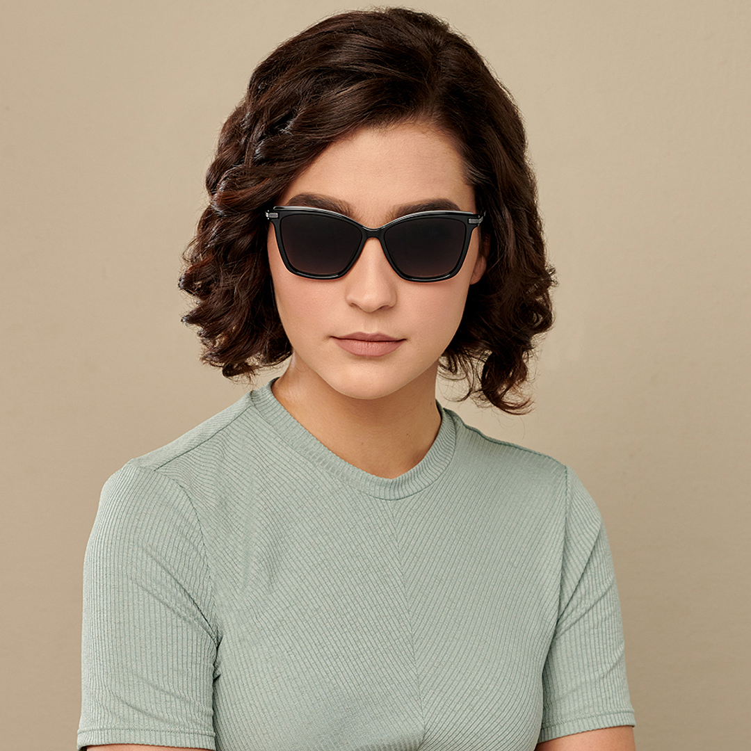 Vincent Chase Online Gunmetal Full Rim Cat Eye right side