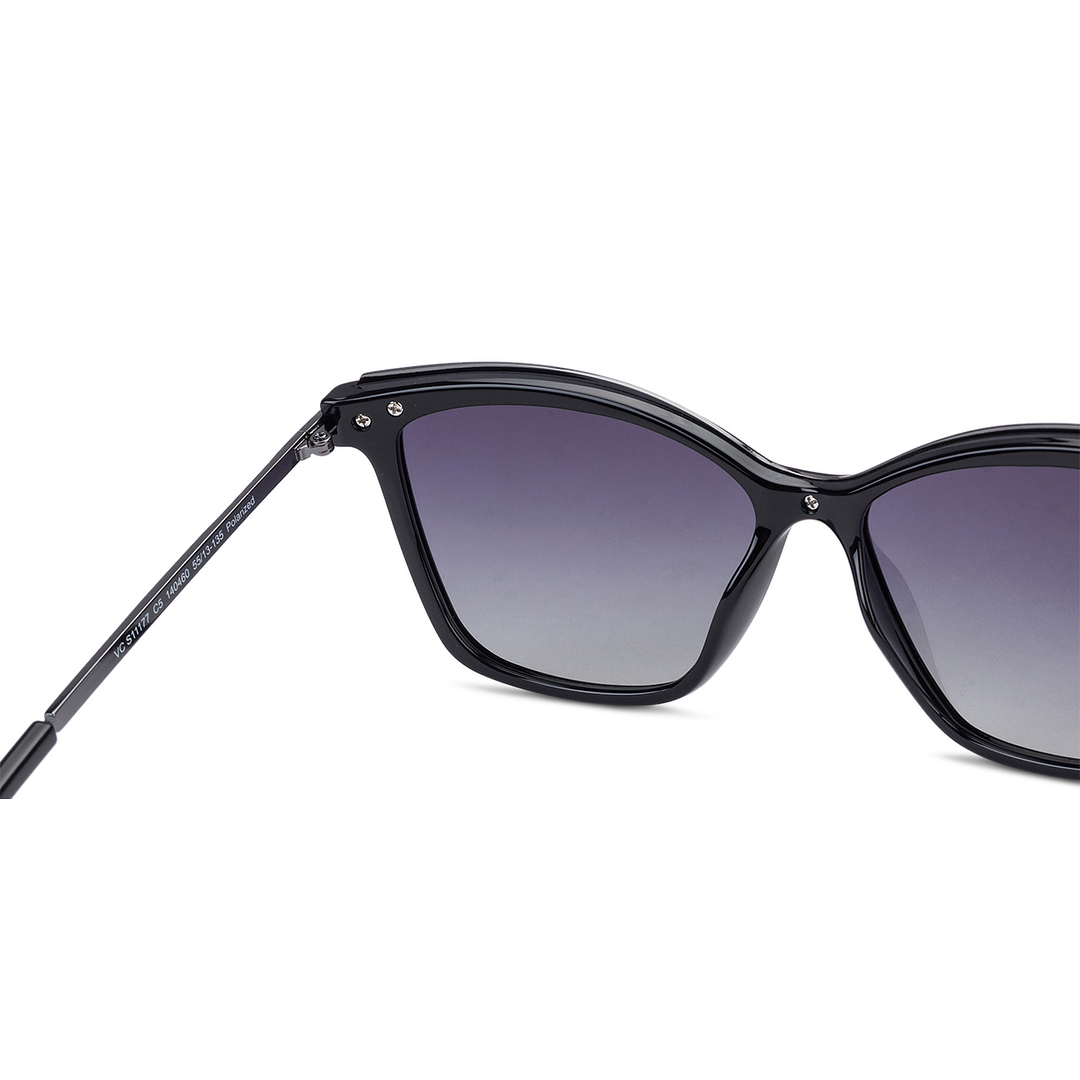 Vincent Chase Online Gunmetal Full Rim Cat Eye right side