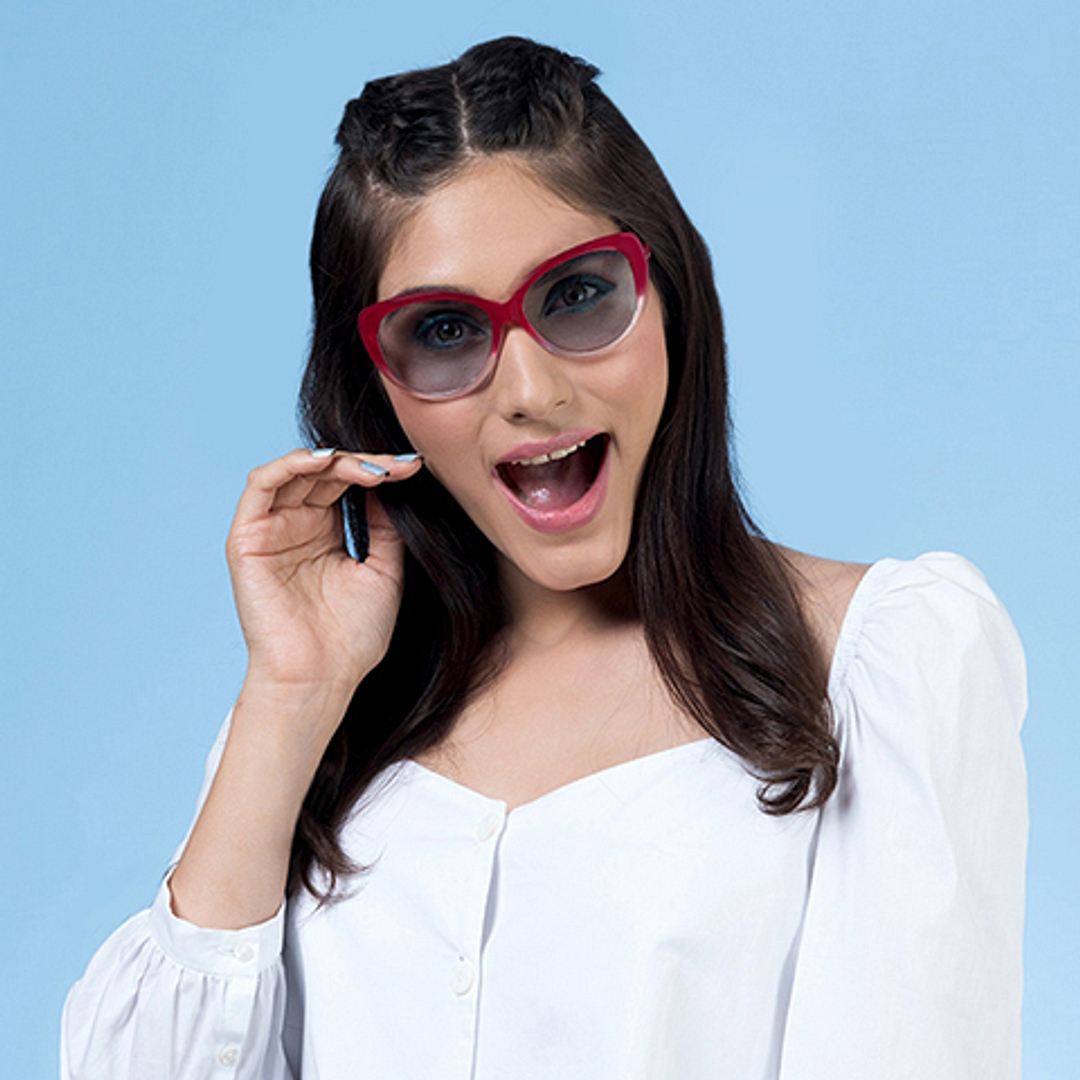 Vincent Chase Online Pink Full Rim Cat Eye left side