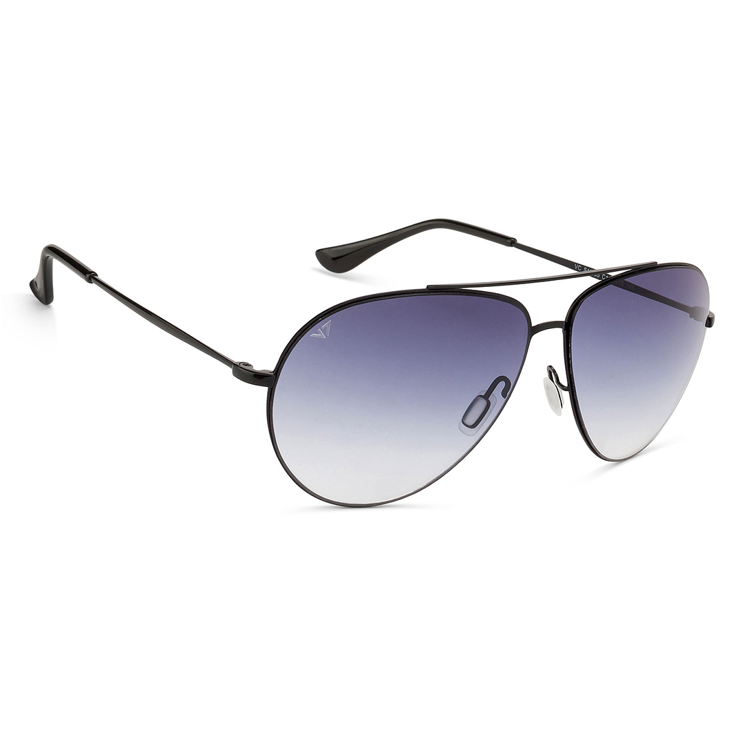 Vincent Chase Online Black Full Rim Aviator left side