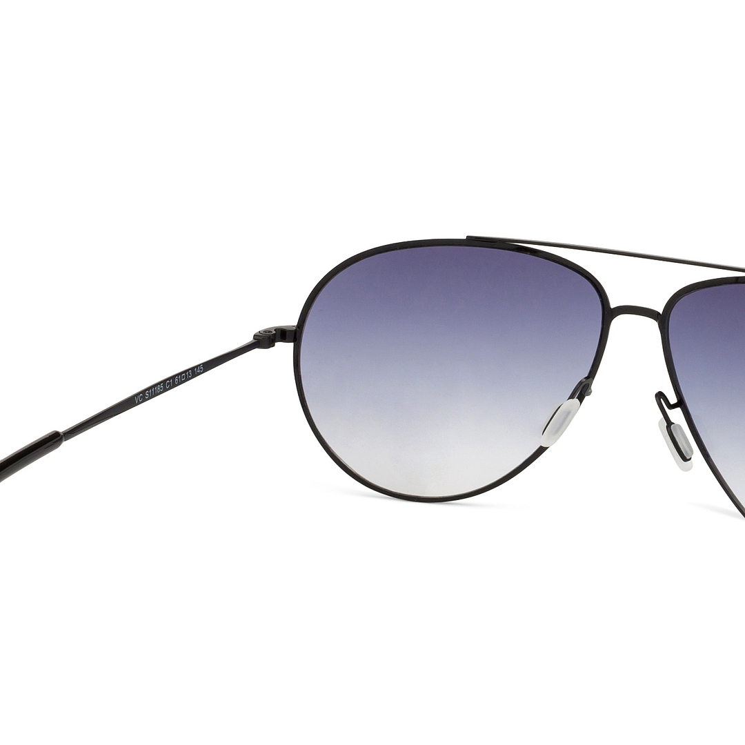 Vincent Chase Online Black Full Rim Aviator left side