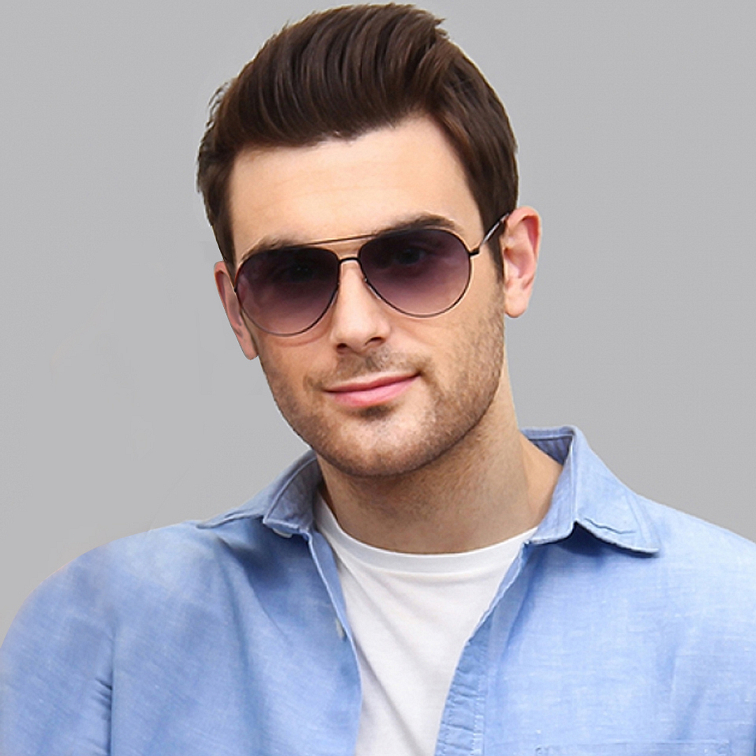 Vincent Chase Online Black Full Rim Aviator right side