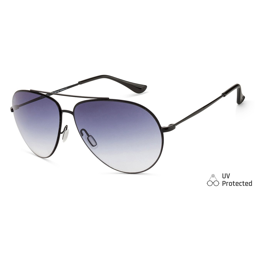 Vincent Chase Online Black Full Rim Aviator left side