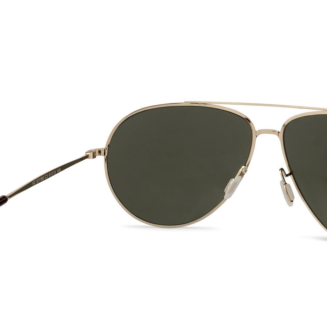 Vincent Chase Online Gold Full Rim Aviator left side