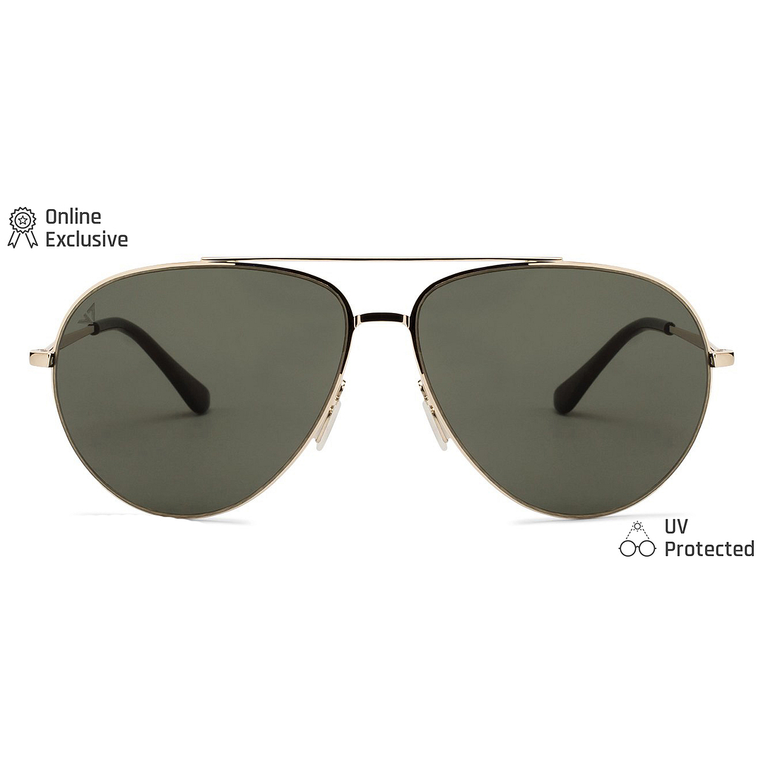 Vincent Chase Online Gold Full Rim Aviator left side