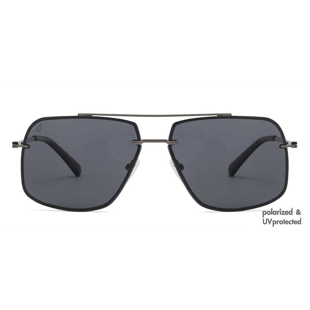 Vincent Chase Online Gunmetal Full Rim Rectangle left side