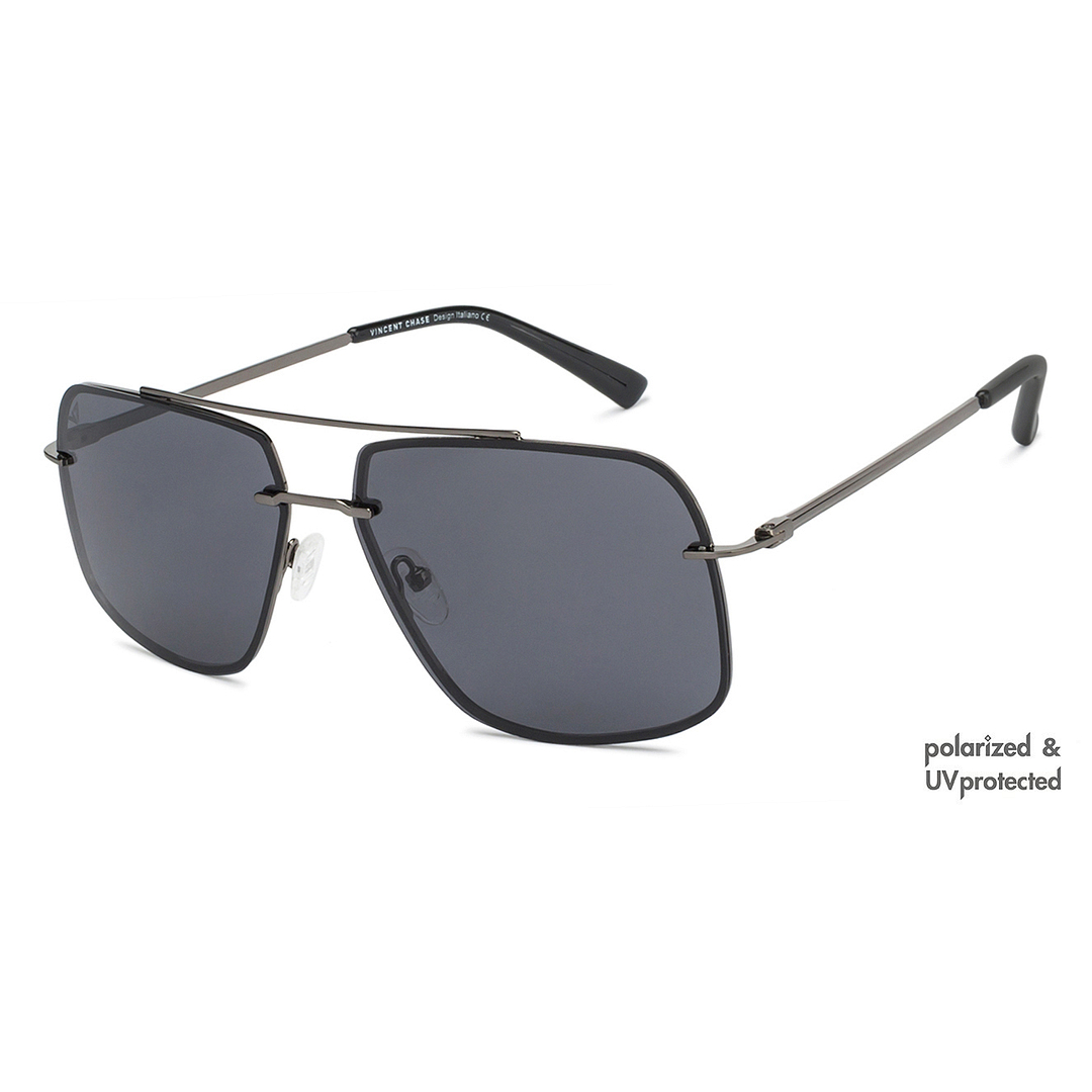 Vincent Chase Online Gunmetal Full Rim Rectangle right side