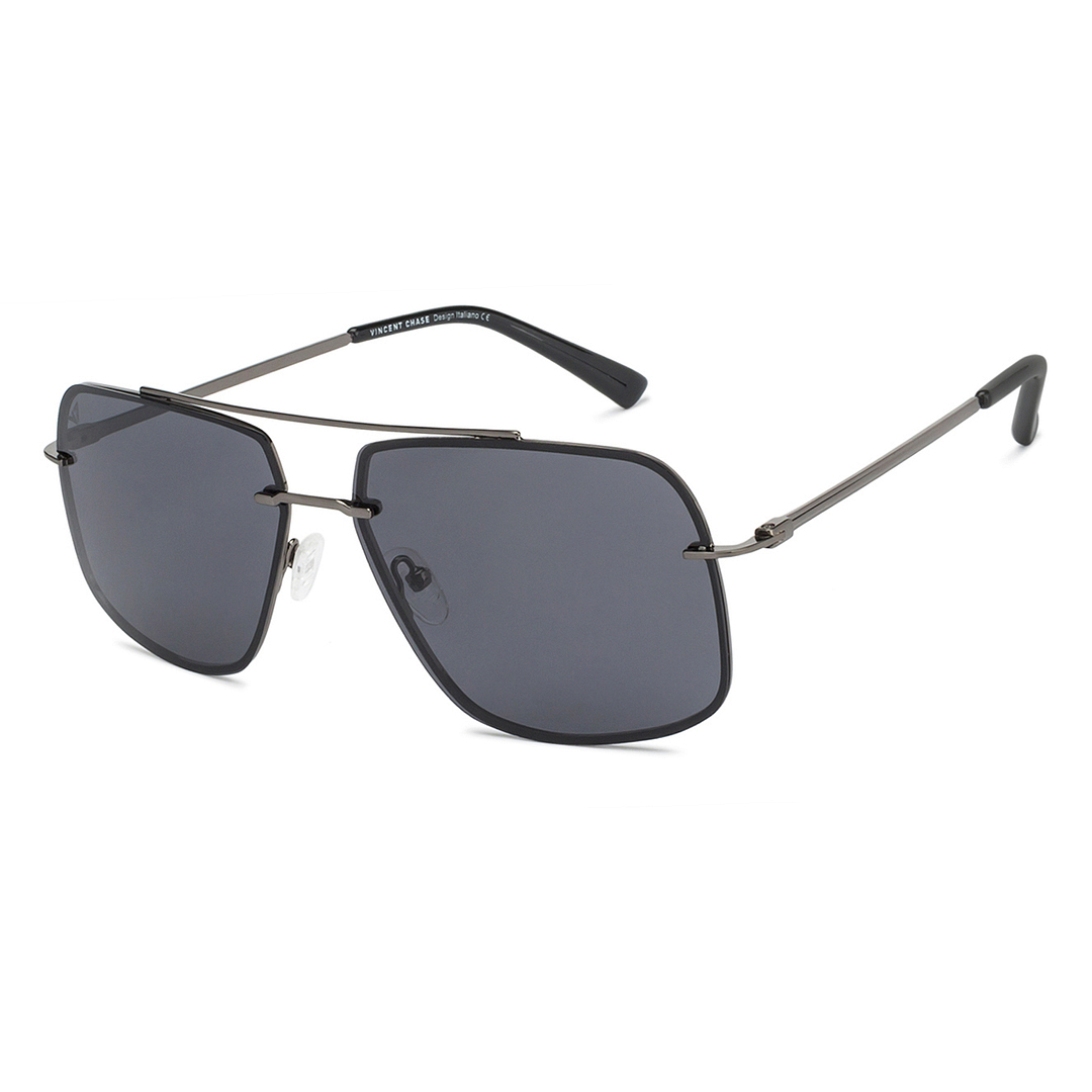 Vincent Chase Online Gunmetal Full Rim Rectangle right side