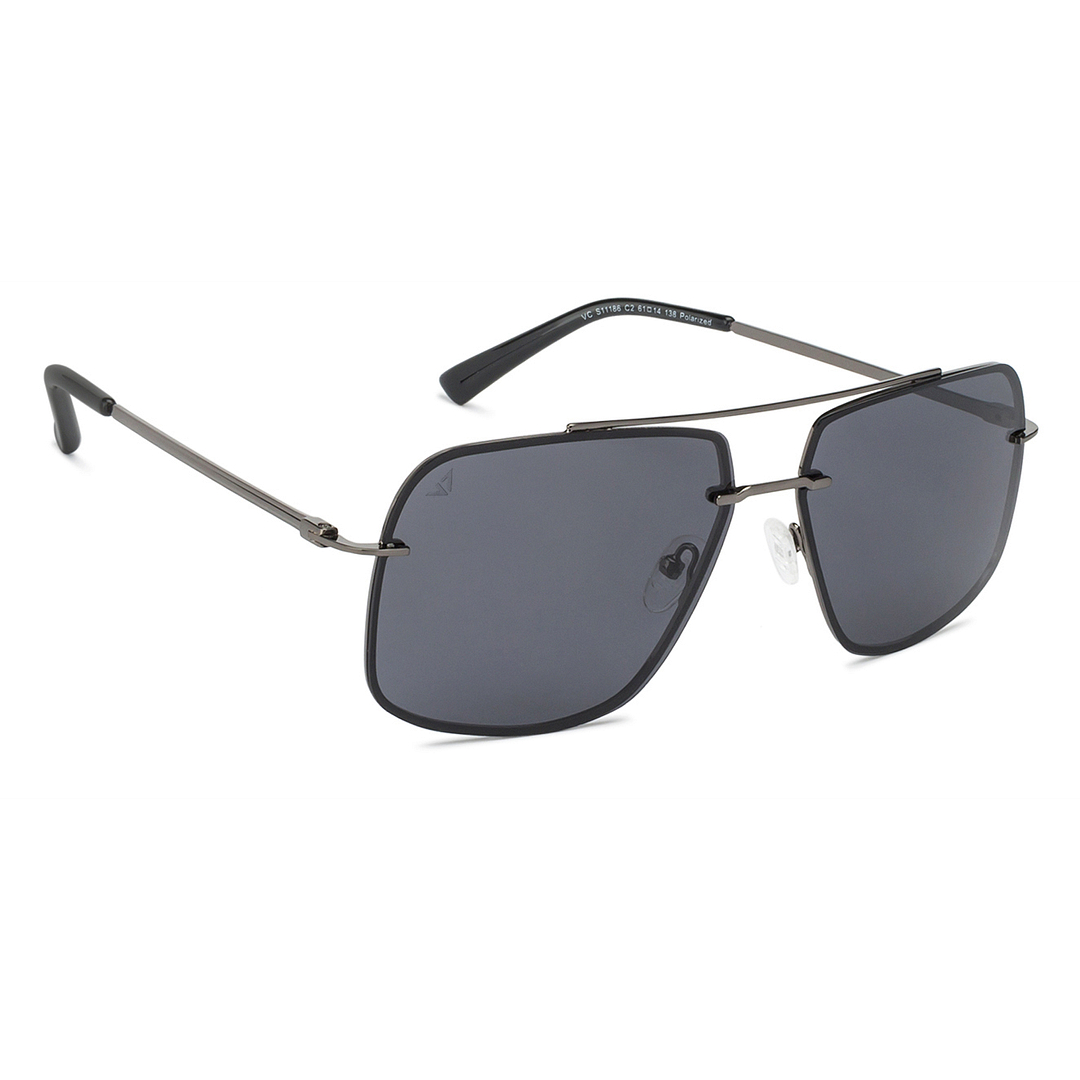 Vincent Chase Online Gunmetal Full Rim Rectangle right side