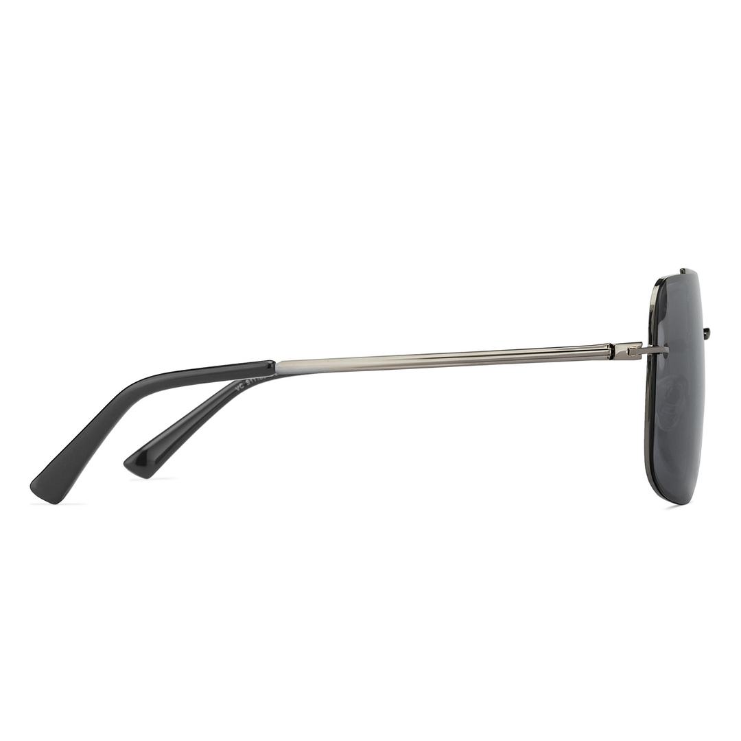 Vincent Chase Online Gunmetal Full Rim Rectangle left side